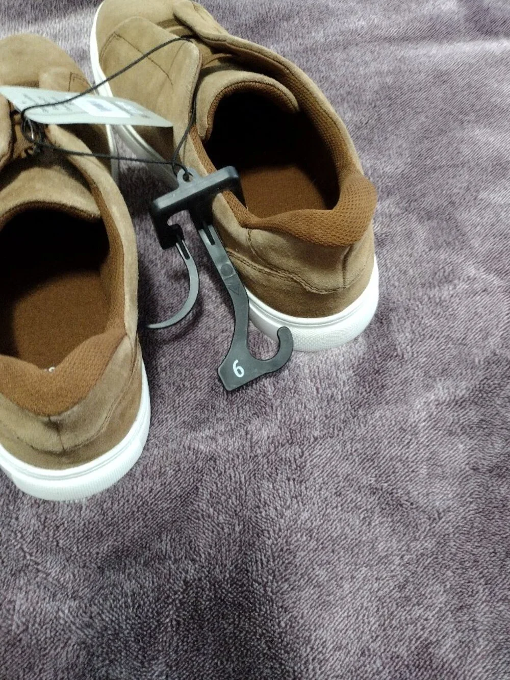 George Men's Tan Suede Slip-On Sneakers size 9 New